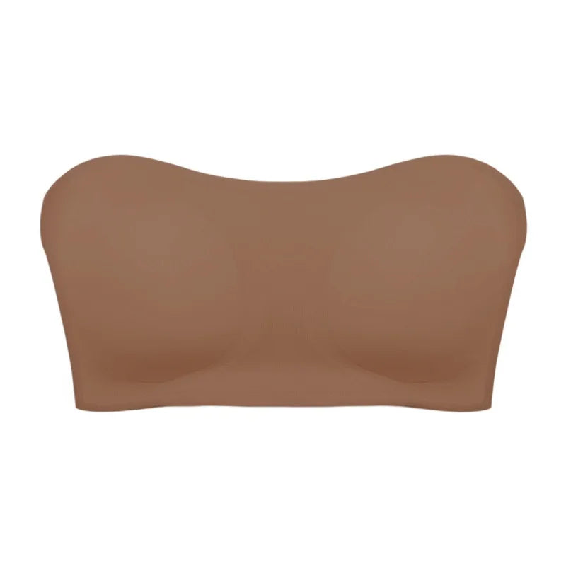 Women's Strapless Bra Sexy Hollow Backless Magic Bandage Seamless One-piece Underwear Wedding Invisible Slip-proof Brassiere - Matrix Studios