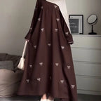 Luxury Dubai Butterfly Embroidery Abaya Muslim Women Modest Dress Islamic Femme Vacation Outfit 2025 Fashion Turkey Kaftan Robe - Matrix-studios.com