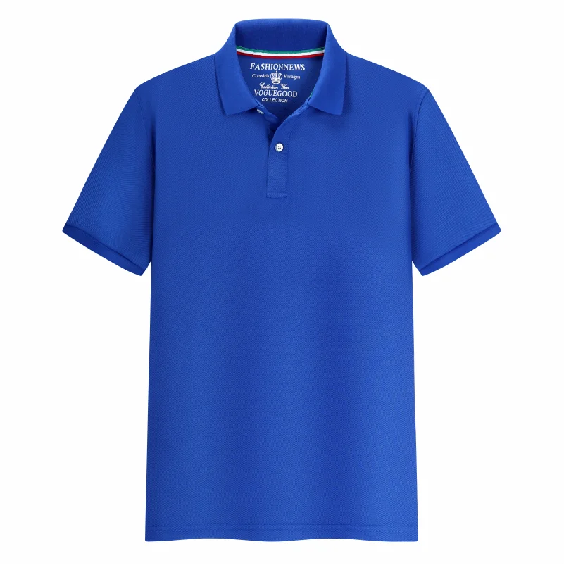 Summer Solid Color Outdoor Casual Lapel Short-sleeve Daily Business Short-sleeve Tops 2024 New Unisex Polo Shirts - Matrix-studios.com