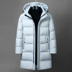 Canada Fashion Winter Jacket for Men Down Coat Parka Men's White Goose Down Jacket Collar Hooded Warm Thick Long Padding M-4XL - Matrix Studios