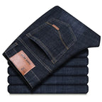 Men Fashion Straight Jeans mens 2026 New Stretch Slim Fit Pants Comfortable Soft Business Denim Trousers Male Brand Clothing - Matrix Studios