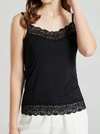 3pcs Women Lace Floral Cami Tank Top Undergarments Versatile & Basic Outerwear Casual Comfy Summer Tops - Matrix-studios.com