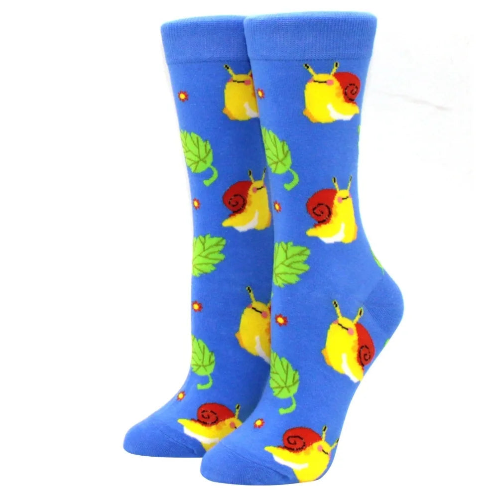Novelty Woman Socks Harajuku Cotton Funny Happy Cartoon Cat Dog Pattern Unisex Socks Men Novelty Kawaii Socks - Matrix Studios