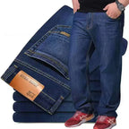 Mens Large Size Black Jeans 10XL Oversize High Waist Loose Trousers Husband Plus Size Loose Denim Trousers Blue Male Denim Pants - Matrix Studios