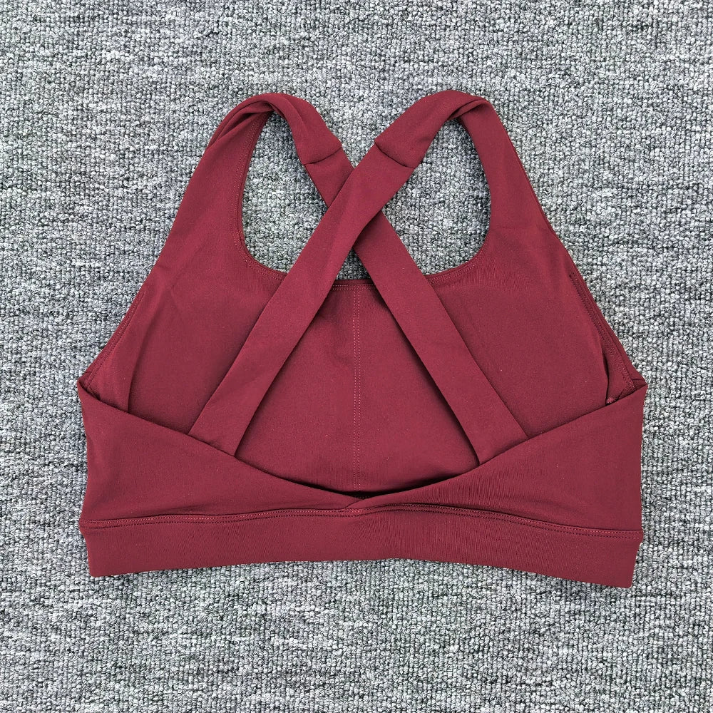 Women Sports Bra Cross Gym Top Women Training Running Yoga Bra Stretch Women Workout Underwear Fitness Sexy Yoga Clothes - Matrix Studios