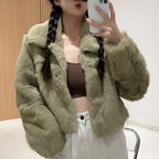 Fancy Rani Natural Fur Coat Women Winter Jacket Real Leather And Fur Short Women's Clothing Female Outerwears With 2024 Black - Matrix Studios