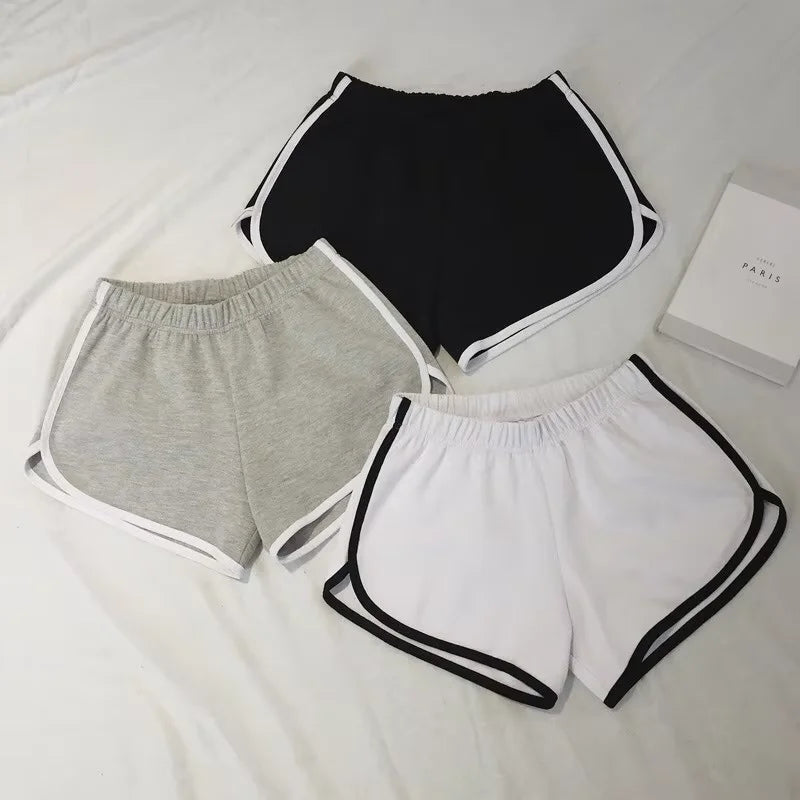 Simple Shorts Women's Home Yoga Beach Vacation Pants Casual Women's Sports Comprehensive Training Shorts Fitness Pants - Matrix Studios