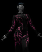 European and American popular zippered long-sleeved trouser jumpsuit slim fit hip-lifting sportswear yoga wear - Matrix Studios