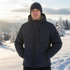 Winter Men's Fleece Warm Down Parkas Fashion Men Cotton Thick Padded Coats Men Thermal Windbreaker Hooded Overcoats Clothing - Matrix Studios