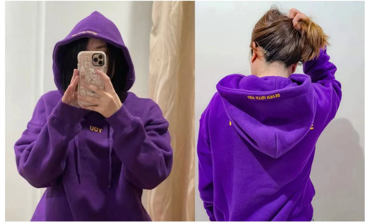 2025 Original  Hoodie Printed Seven With You 13 You Never Walk Alone Digital File Jimin Merch For Fans Card Purple Sweatshirt - Matrix Studios