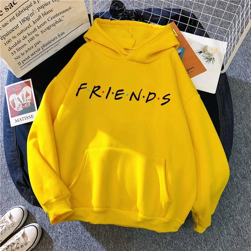 Friends TV Show Hoodies for Women, Funny Cartoon Friends Hoodies, Ullzang Graphic, Vintage Anime Sweatshirt, Female Hoody, 90s - Matrix Studios