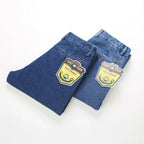 2021 Thick Cotton Fabric Relaxed Fit Brand Jeans Men Casual Classic Straight Loose Jeans Male Denim Pants Trousers Size 28-40 - Matrix Studios