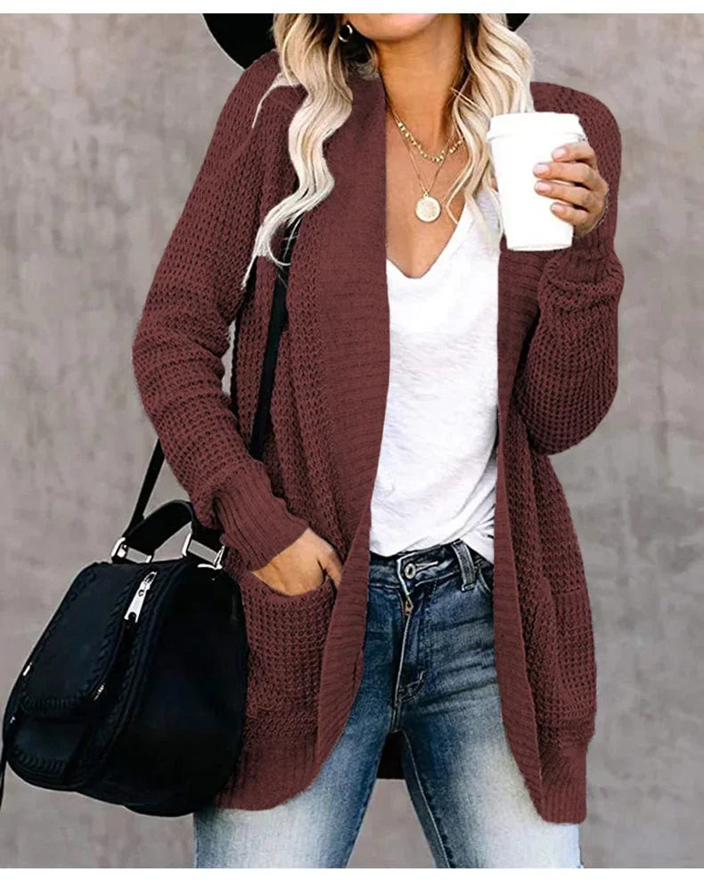 Fashion Women Cardigan Autumn Harajuku Knitted Sweater Basic Jacket Ropa Mujer Outerwear Thin Coat Streetwear New Woman Clothing - Matrix Studios