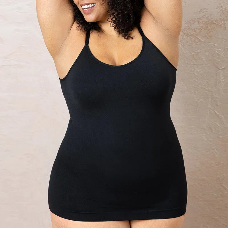 Women Shapewear Tops Waist Trainer Tummy Control Body Shaper Shaping Tank Top Slimming Underwear Seamless Compression Camisole - Matrix-studios.com