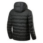 JNLN Men's Winter Down Jacket Duck Down Lightweight Padded Jackets Hiking Camping Climbing Trekking Graphene Lining Warm Coat - Matrix Studios