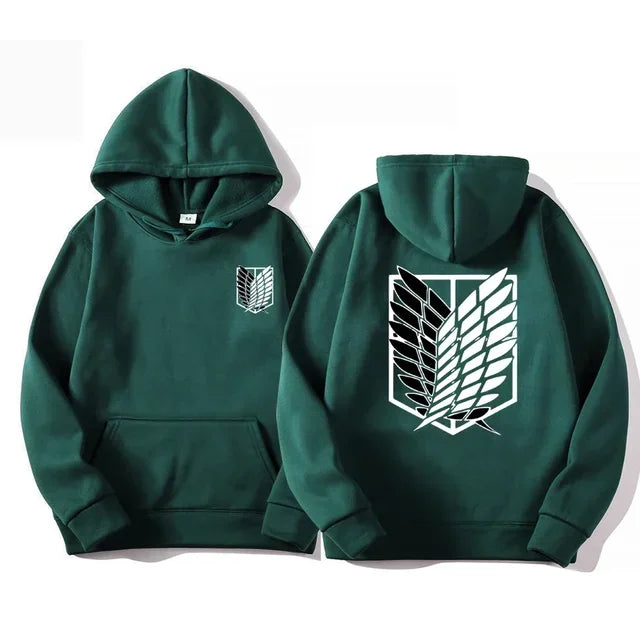 Japan Anime Attack on Titan Men Hoodies Spring Autumn Hip Hop Casual Pullover Top Hoodie Fashion Sweatshirts Jogging Sportswear - Matrix Studios