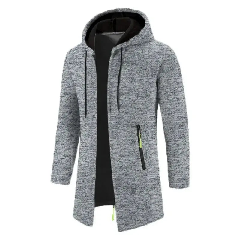 New Mens Long Sleeve Hooded Sweater for Men Zipper Sweatshirts Oversize Streetwear Warm Solid Color Autumn Jacket Hoodie Men - Matrix Studios