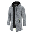 New Mens Long Sleeve Hooded Sweater for Men Zipper Sweatshirts Oversize Streetwear Warm Solid Color Autumn Jacket Hoodie Men - Matrix Studios