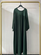 Eid Plain Modest Khimar Abaya Dubai 2024 Muslim Islam Arabic Palestine Abayas For Women Kaftan Dress Caftan Robe Femme Musulmane - Matrix-studios.com