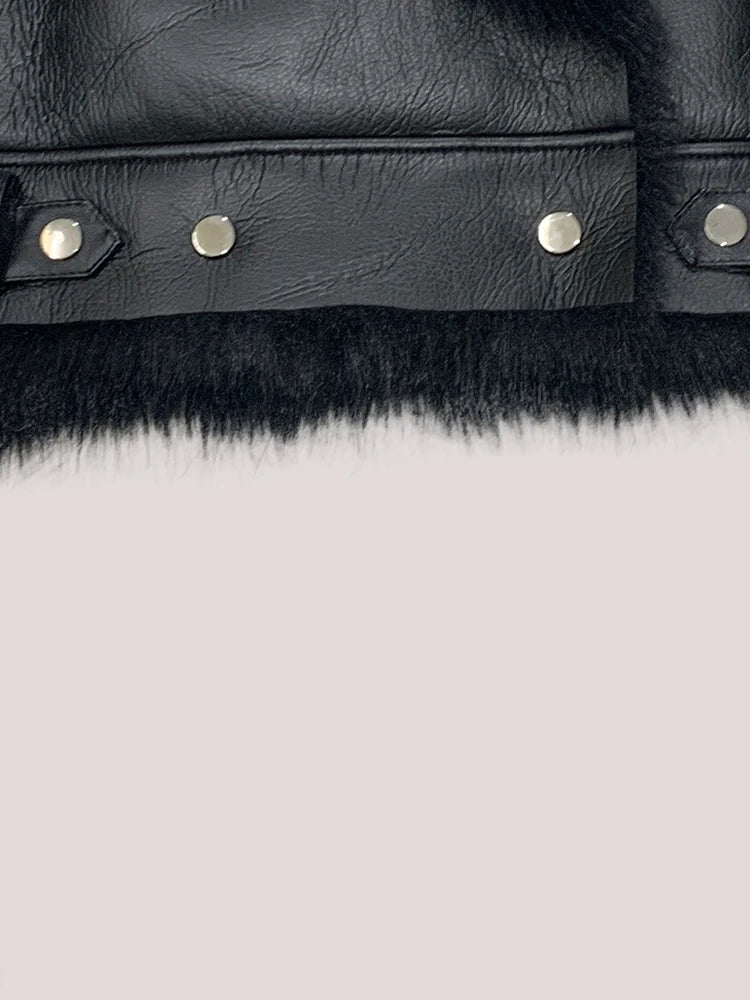 Mauroicardi Autumn Winter Short Thickened Black Warm Soft Faux Sheepskin Coat Women Loose Casual Chic Fluffy  Jacket 2025 - Matrix Studios