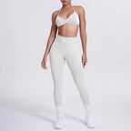 Women 2pcs Patchwork Sport Yoga Suit Training Sleeveless Sport Gym Tops Tummy Control Slimming Booty Leggings Yoga Suit Sports - Matrix-studios.com