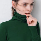 Autumn Winter Sweater Turtleneck Slim Fit Basic Pullovers 2025 Fashion Korean Knit Tops Bottoming Womens Sweater Stretch Jumpers - Matrix Studios