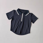 Women's 2-Piece Sports Tennis Sets Polo Sports Suit Stretchy Workout Shirt Outfits Golf Badminton Training Slim Fit Tracksuits - Matrix-studios.com
