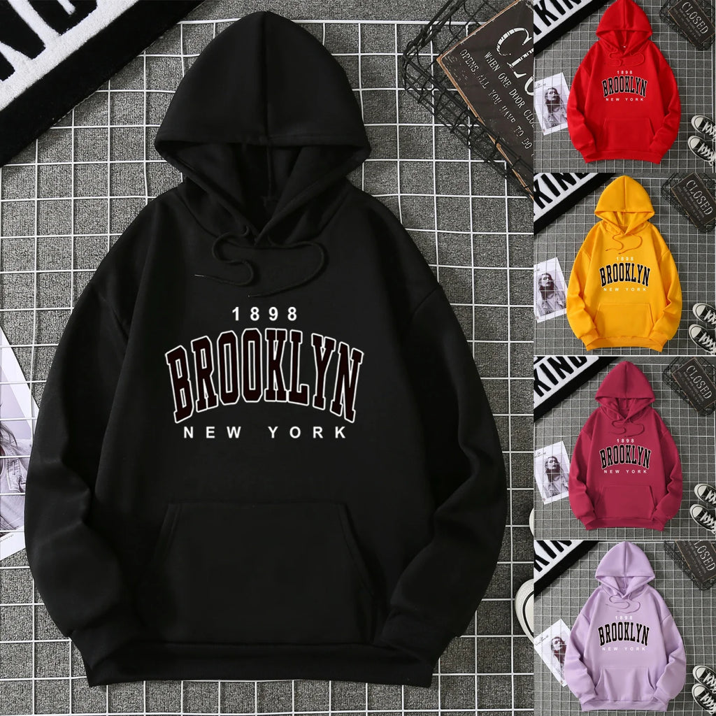 2025 Winter New Women's Hoodie High Street Unisex style Double Pockets Sweatshirts Outerwear Plus-Size Women's Clothing CYXX227 - Matrix Studios