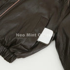 Neo Mint Exclusive Faux Raccoon Fur Collar Brown PU Leather Jacket Women 2026 Winter Warm Windproof Insulation Faux Leather Coat - Matrix Studios