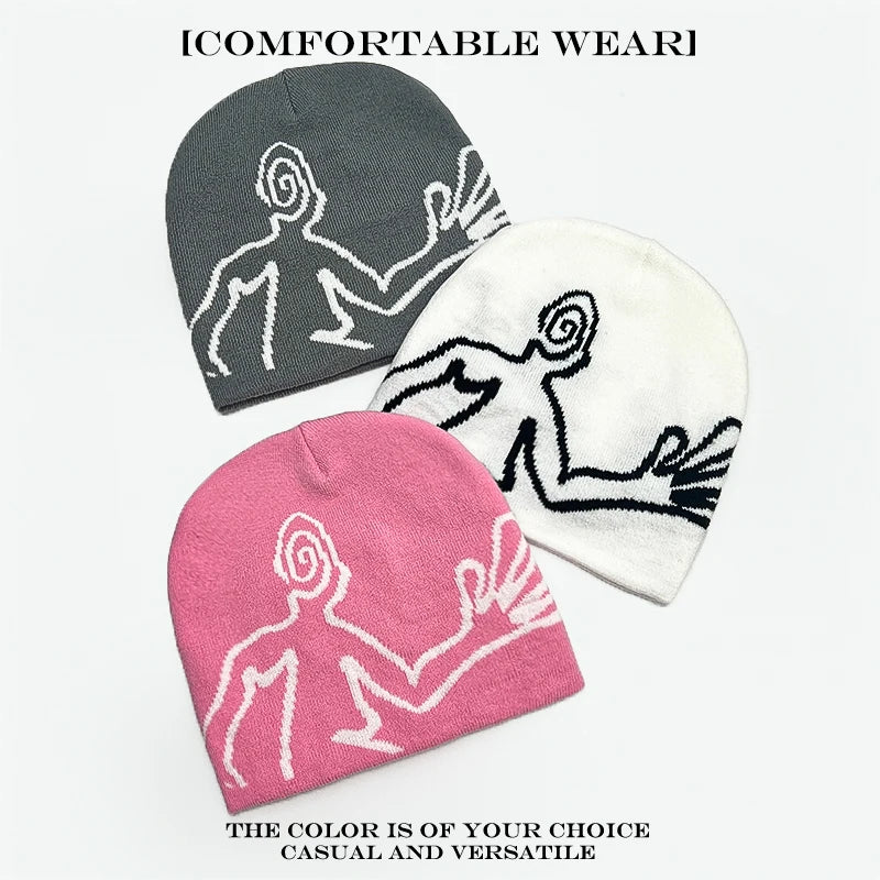 Warm Personal Fashion Street Beanies Outdoor Versatile Skateboard Sports ins New Men Women Niche Jacquard Hikers Knitted Hats