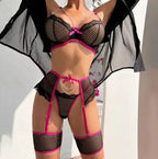 Lingerie Underwear Bras Sets Lace Garter Lingerie Women Intimates 2024 Underwire Bra And Panty Thongs Ladies Underwear Set - Matrix-studios.com