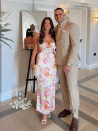 Suninheart Summer Spaghetti Strap Floral Print Party Dresses Elegant Maxi Bodycon Wedding Guest Holiday Dress New In Dress 2023 - Matrix-studios.com