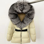 OFTBUY Winter Clothing Puffer Jacket Women Real Fox Fur Hooded Thick Warm 90% White Duck Down Coat Female Parkas Waterproof - Matrix Studios