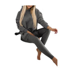 Pants Set Long Sleeve Hooded Pocket Loose Top High Waist Slim Leggings For Women Daily Home Fitness Jogging Outdoor Leisure Matching Outfit - Matrix-studios.com