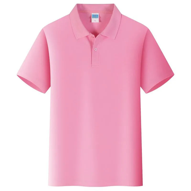 Sports Streetwear Fashion Colorful Solid Color Lapel Polo Shirt For Men Women  Casual 2024 Summer Short Sleeves Top Tees Tshirt - Matrix-studios.com