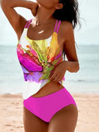 New Large-sized Swimwear with Multiple Prints - Tankini 1pc Swimsuit for Women - Matrix-studios.com