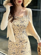 Summer New Women Cardigan Korean Elegant Knitted Long Sleeve Female Casual Sweater Tanks Fashion New Slim Ladies Casual Tops - Matrix Studios