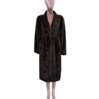 Lautaro Winter Long Black Luxury Elegant Stylish Thick Warm Fluffy Hairy Soft Faux Mink Fur Coat Women Stand Collar Sashes 2023 - Matrix Studios