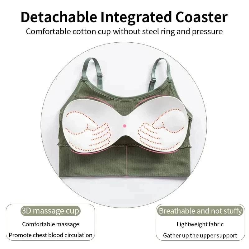 Backless Sportswear Woman Gym Sports Bra Seamless Womens Underwear Adjustable Shoulder Strap Inner Padded Yoga Vest Bralette - Matrix Studios