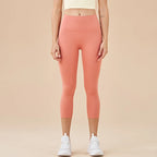 SOISOU Nylon Yoga Capri Pants Leggings Women's Pants Gym Sexy High Waist Tight Breathable Elastic Girl Sports Pants 13 Colors - Matrix-studios.com