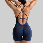 Yoga Sets Gym Jumpsuits Women Sports Overalls Active Wear Fitness Clothing Workout Clothes for Women Short Outfits - Matrix-studios.com