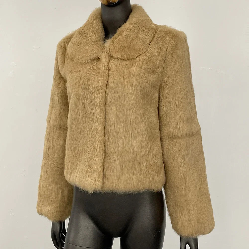 Natural Rabbit Fur Coat Women New Autumn Winter Female Real Fur 2025 Real Leather and Fur Women's Clothing Outerwear Lady Jacket - Matrix Studios
