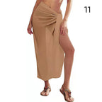 Summer Sexy Beach Skirts Women Beach Wear Chiffon Beach Wrap Skirt Towel Long Sarong Cover Up Sexy Bikini Scarf - Matrix Studios