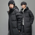 New Winter Duck Down Coats Men Hooded Long Puffer Jackets Unisex Casual Parkas Quality Couples Outdoor Windproof Warm Jackets 3X - Matrix Studios