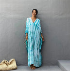 Plus Size Women Beachwear Long Beach Coverups Kaftan Casual Caftan Dress Swimwear cover ups - Matrix Studios