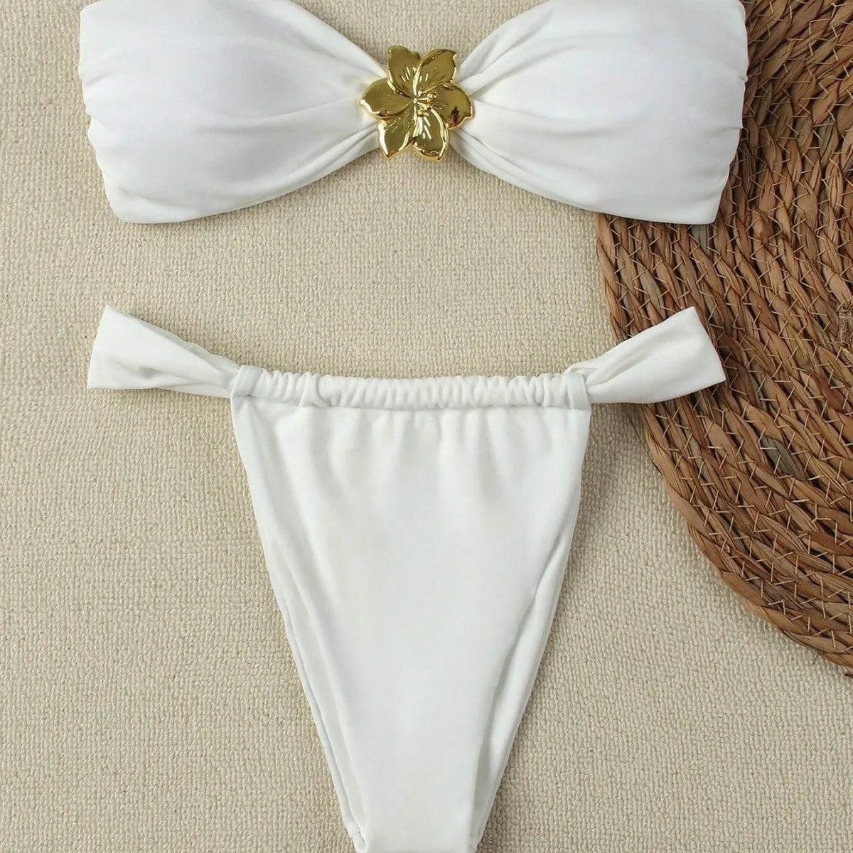 "2026 Sexy Bandeau Push-Up Bikini Set - Brazilian Thong Swimwear for Women" - Matrix-studios.com