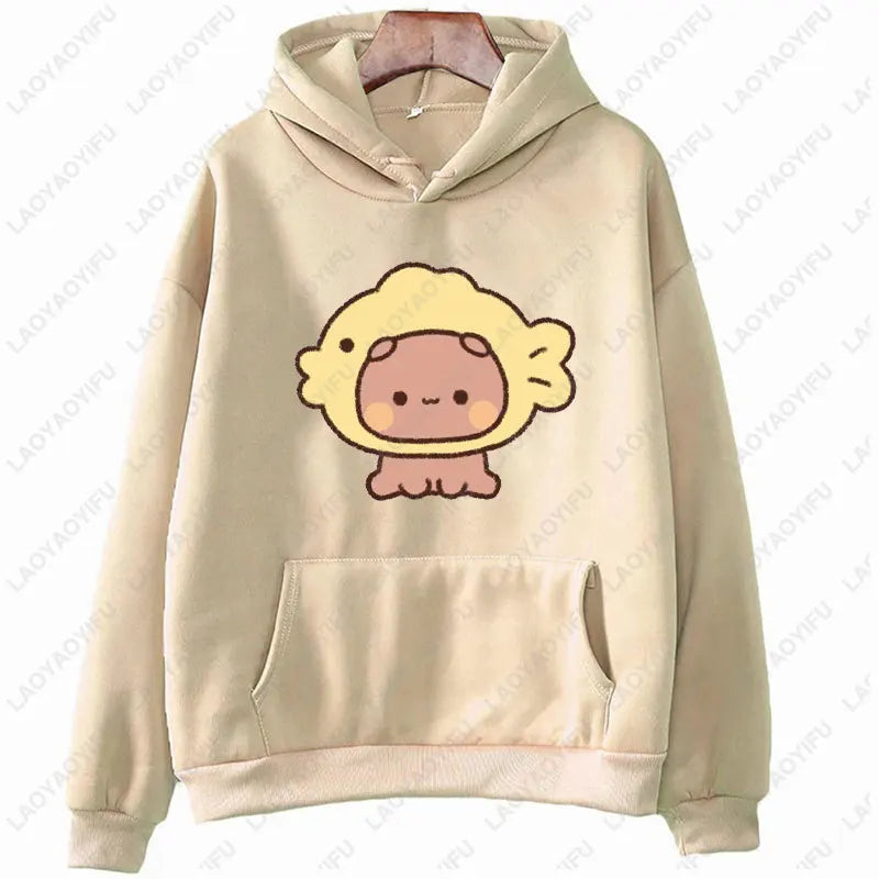 I Like BuBu/Dudu Kawaii Matching Graphic Hoodie Panda Bear Bubu and Dudu Couples Sweatshirt Unisex Cartoon Hoody Couples Gift - Matrix Studios