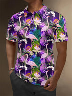 2025 New 3d Print Flamingo Graphic Polo Shirts For Men Women Short Sleeve Golf Shirts Fashion Street Polo Shirt Hawaiian Tops - Matrix-studios.com
