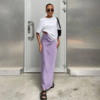 Elegant Satin Black Trumpet Skirts Fashion Slim High Waist Skirts Women Female Solid Office Long Skirt Spring Summer - Matrix-studios.com