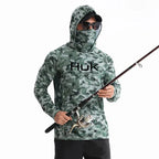 Men's Fishing hooded sweatshirt Fishing UV protection hoodie Camiseta De Pesca clothing hooded top grey white - Matrix Studios